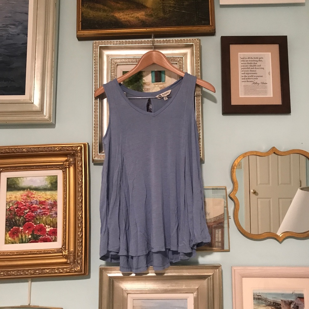 Bobeau blue tank top